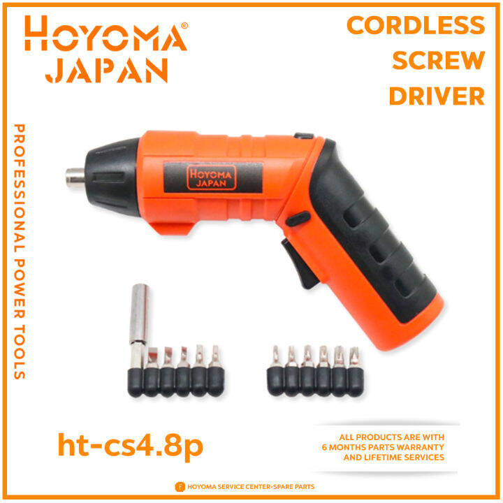 Hoyoma Cordless Screwdriver 4.8V with 12Bits Blitser Pack Handheld