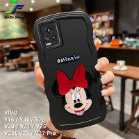 JieFie เคสสำหรับ VIVO โทรศัพท์ Minnie น่ารัก,V20/V21 / V25 / V25E V27/V27โปร/Y16/Y36/Y78คลื่นขอบนุ่มเคส iPhone ปกป้องกล้อง TPU