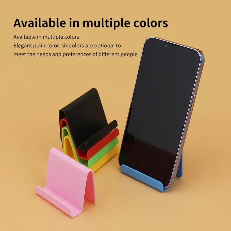Phone holder Plastic support telephone portable Mobile stand 6 Colors  Smartphone holder For iphone 12 mini samsung s21 oneplus 9