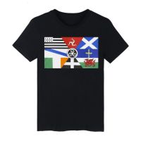 Mens Large T-shirt T European Pan Nations Flag Ireland Scotland Wales Brittany Flag For Decoration 4XL/5XL/6XL