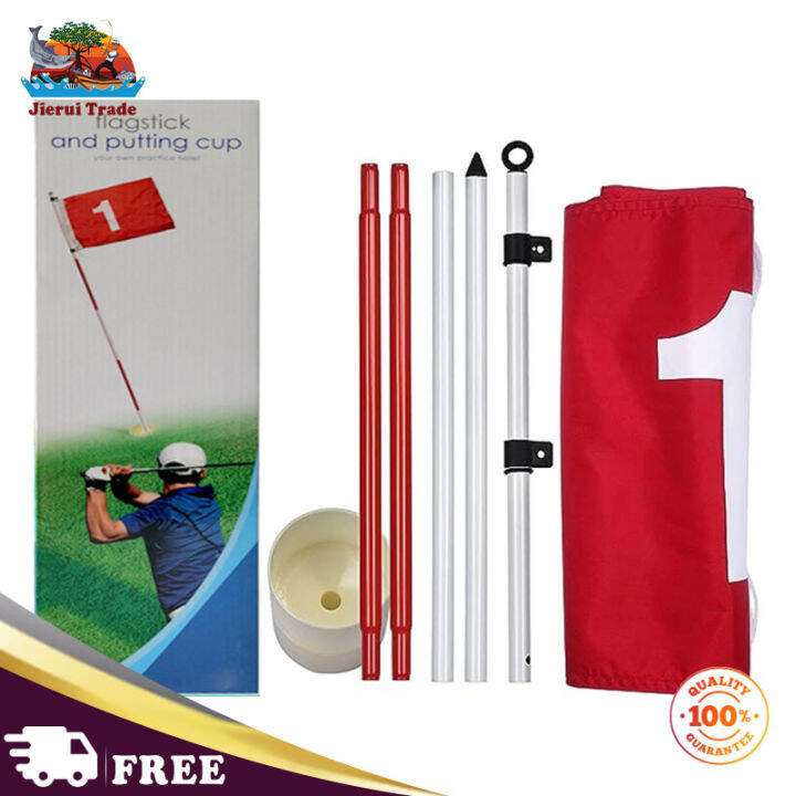 Jierui Trade Golf Flagsticks 5Section Design Heavy Duty Putting Green