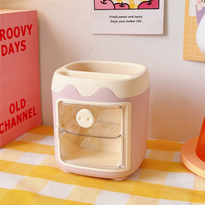 Multi-grid Pig Pen Holder Student Pen Holder Pen Holder Drawer Pen Holder Makeup Brush Holder Office Stationery