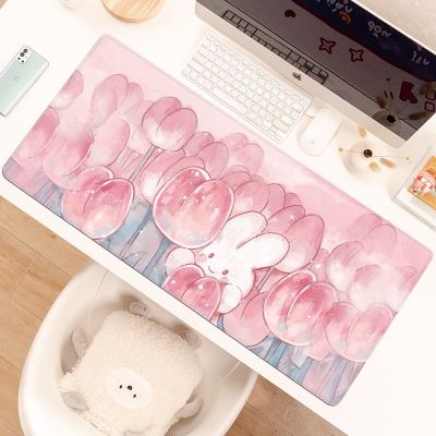 Pad Cute Mouse Large flowers Simple Gaming Mousepad Keyboard