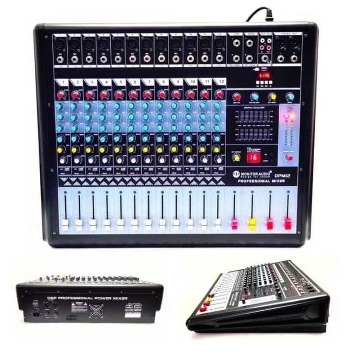 เพาเวอร์มิกเซอร์-ขยายเสียง700w-12ch-power-mixer-dpm-12-usb-12-channel