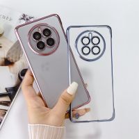 เคสโทรศัพท์โปร่งใสด้วยเลนส์ฟิล์มป้องกันสำหรับ Mate30 Mate50pro P40 P50 P60pro โทรศัพท์เคสบางเฉียบ