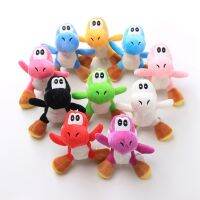 【LZ】❈❏  Jogo Anime Yoshi Brinquedos de pelúcia para crianças animais kawaii animais de estimação tartaruga bonecas de pelúcia panda chaveiros presentes 12cm 10 peças