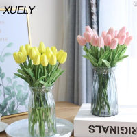 【cw】10pcs Tulip Artificial Flower Any Collocation Real Touch Artificial Bouquet Fake Flower Wedding Decoration Flowers Home Decor
