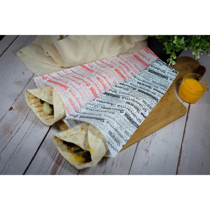 Shawarma Wrapper Vintage Design (100pcs) Greaseproof Paper | Lazada PH