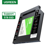 สีเขียว HDD Caddy 9.5มม. SATA TO USB 3.0สำหรับ2.5 "ฮาร์ดไดรฟ์ภายนอกสำหรับแล็ปท็อป DVD-ROM Optical Bay 5 TB HDD SSD กรณีแคดดี้