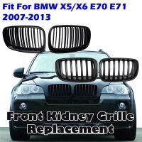 Rhyming Front Kidney Grille Matte Glossy Black Sport Racing Intake Grill Fit For BMW X5 X6 E70 E71 2007-2013 Car Accessories