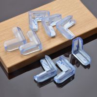 ♘☂ 4 Pcs Baby Table Corner Anti-collision Protector L Type Soft Thickened Glass PVC Corner Protector Transparent Color Baby Safety