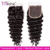 Tinashe Hair Deep Wave Closure HD Transparent Lace Closure 100 Remy Human Hair Closure Brazilian Hair Swiss Lace Top Closure