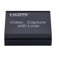 HD 1080P 4K HDMI การ์ดบันทึกวิดีโอ HDMI ไปยัง USB 2.0บันทึกวิดีโอบันทึกเกมกระดานถ่ายทอดสดออกอากาศทีวีท้องถิ่น Loop