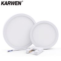 [HOT QQZIWWUJJWG 104] KARWEN Led โคมไฟเพดานแผงแสงพื้นผิวติดตั้ง6W 9W 13W 18W 24W AC 85-265V Lampada Led โคมไฟในร่มแสงที่ทันสมัย