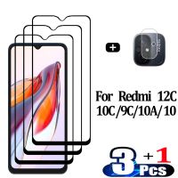 Pelicula Front Tempered Glass For Xiaomi Redmi 12 C NFC Screen Protectors Redmi 10C 9C 12C cristal templado Redmi12C protector pantalla Redmi 10A 9A verre trempé Redmi10C Camera Lens Film