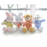 【Wrist watch】 new cute New warm heart companion rabbit plush toy keychain soft doll bag pendant good quality christmas festival gift