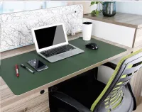 Miếng lót chuột, tấm di chuột khổ lớn, thảm da trải bàn làm việc 2 mặt, 2 màu Deskpad cao cấp