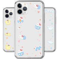 ~เคสโทรศัพท์มือถือ แบบใส พิมพ์ลาย Sanrio Characters Funny Floor สไตล์เกาหลี สําหรับ iPhone 14 Plus Pro Max