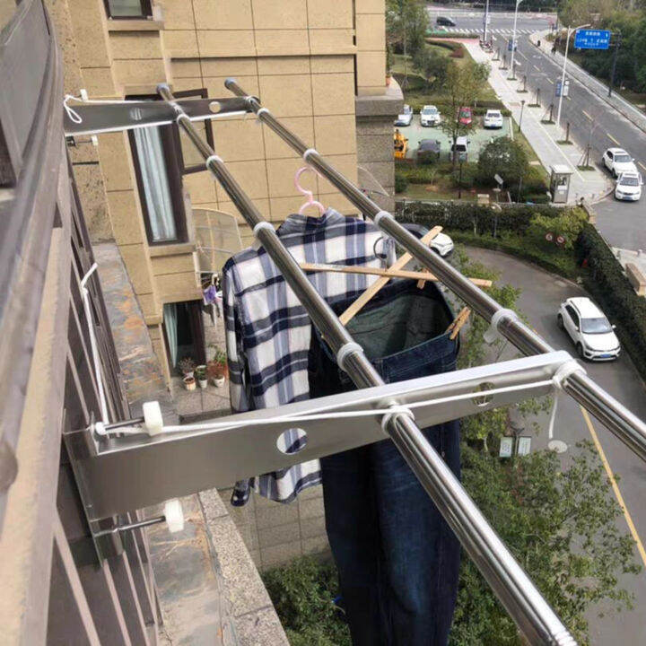 Window drying rack window frame bask in the quilt household balcony ...