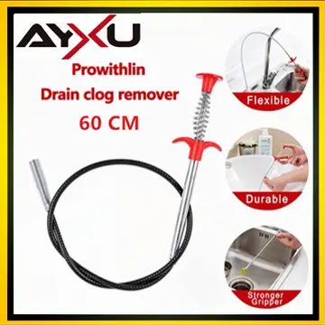 Sink Drain Clog Remover Grappling Hook Wire Spring Pipe Dredging