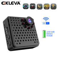 EKLEVA กล้อง Wifi ไร้สายขนาดเล็กแบบ Full HD 1080P ความปลอดภัยในบ้านแบตเตอรี่การตรวจจับการเคลื่อนไหวมองเห็นกลางคืนกล้องฮอตสปอต AP