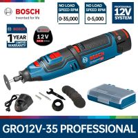 Bosch Mini Electric Drill GRO 12V-35 Cordless Rotary Tool Mini Engraving Grinding Polishing Machine Rechargeable Variable Speed