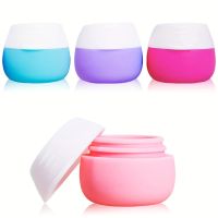 8PCS 25ml Outdoor Travel Silicone Packaging Box Portable Color Cosmetics Storage Jewelry Medicine Cream Lotion Box Emulsion Jar