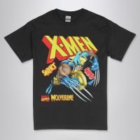 PREMIUM QUALITY Baju Tshirt Lelaki X-Men Wolverine Comic 01 Vintage Classic Film Movies Black Short Sleeve Graphic Tee