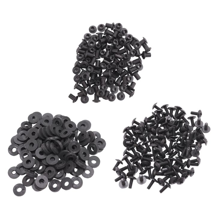 100pcs-tek-lok-screw-set-chicago-screw-comes-with-washer-for-diy-kydex-sheath-hand-tool-parts