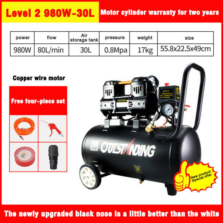 DEKES Air Compressor 980W/1950W Motor Capacity (Silent Type, Oil Less