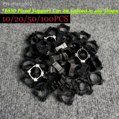 100Pcs 18650 Lithium Battery Holder Plastic Battery Pack Bracket Cylindrical Cell Battery Stand Cell Spacer for DIY Battery