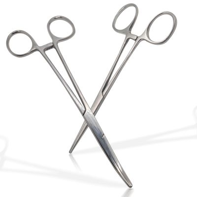 【YF】 Curved and Straight Forceps Locking Clamps Hemostatic Arterial Clamp Pliers