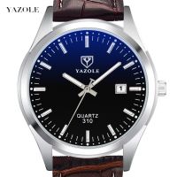 Ms YAZOLE310 male fashion style waterproof quartz watch noctilucent business calendar men present