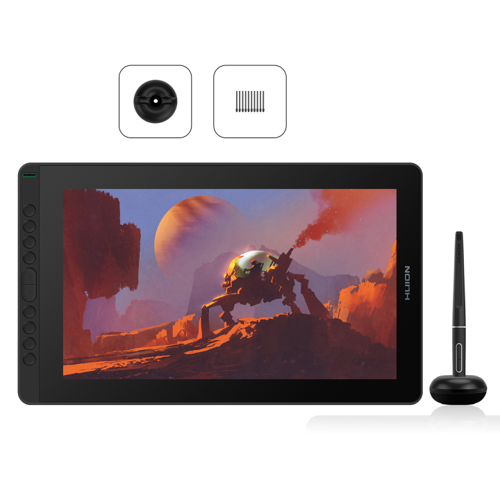 HUION Drawing Tablet KAMVAS 16 Pen Display with FullLaminated Screen