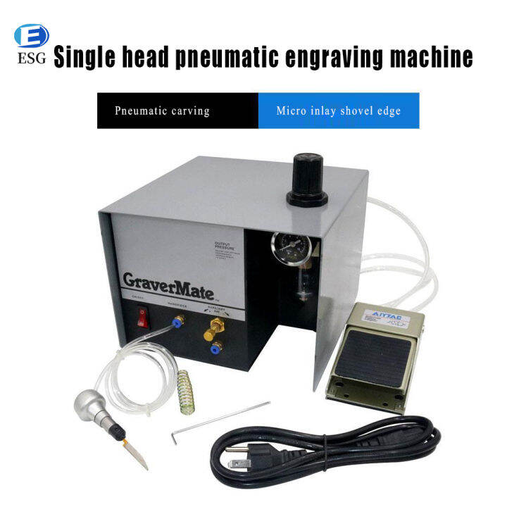 Jewelry Pneumatic Engraving Machine, 1400 RPM Adjustable Speed,Single