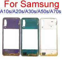 สำหรับ Samsung Galaxy A10s A20s A30s A50s A70s กรอบกลาง A107 A207 A307 A707กรอบกลางขอบจานกลางอะไหล่ซ่อม