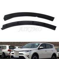 กันชนหน้า End Caps ขอบล้อ Eyebrow Protector สำหรับ Toyota RAV4 2016 2017 2018 Arch Mouldings Strip Guard 52113-0R060