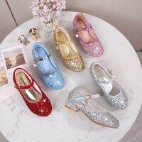 【hot】♠✚❖  Girls Fashion Low Heel Performance Shoes Childrens Soft Sole Anti Small Leather