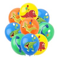 Dinosaur Theme Childrens Birthday Party Decorative Supplies Jurassic Age Tyrannosaurus Rex Latex Balloon 16pcs Balloons