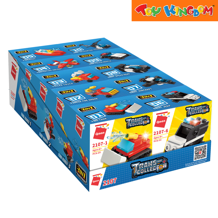 Keeppley Qman Trans Combo Fire SWAT Random Assortment Building Blocks