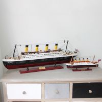 Titanic Wood Sailing Ship Models furnishing articles Creative Boat Nautical Home Decor Gifts Crafts decoration souvenir