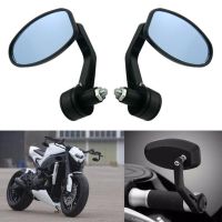 Universal Motorcycle Handle Bar Rearview Mirrors 7/8 quot; Fit For Ducati Triumph Daytona 676 Cafe Racer Victory Aprilia BMW