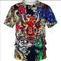 Samurai T-Shirt Front, Japanese Style T-Shirt, high-quality suitable for summer, style1