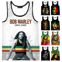 BOB Marley เสื้อกั๊ก2023ใหม่แฟชั่นฤดูร้อนฟิตเนสชายเสื้อแขนกุดผู้หญิง hip hop Harajuku streetwear Beach undershirt