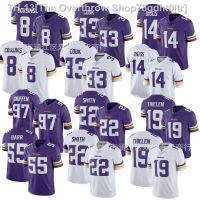 ∋✐❐ NFL Rugby Jersey Hiphop Vikings 22 SMITH 14 DIGGS embroidery shirt