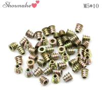 shounahe?Cheap? 50pcs M4 M5 M6สังกะสี HEX Drive HEAD screw INSERT NUT เกลียวสำหรับไม้