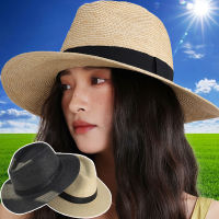 [hot]2023 Summer Sunscreen Straw Sun Hat Beach Vacation Panama Handwoven Straw Caps Men Women Casual Sunshade Gangster Cap Bucket Hat