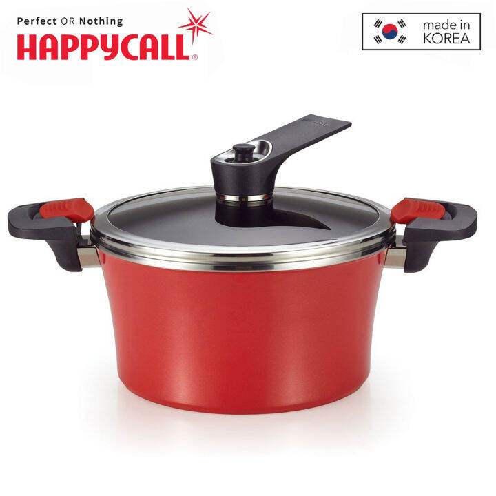 Happycall 24cm Induction Non Stick Jumbo Vacuum Stock Pot / Kitchenware