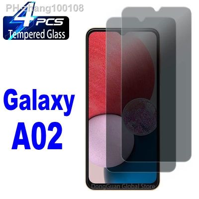 2/4Pcs Anti Spy Tempered Glass For Samsung Galaxy A02 A02s Screen Protector Privacy Glass Film