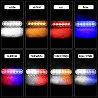 ไฟเตือนแฟลชกะพริบ6LED 12-24 V ไฟแฟลชด้านข้างบางพิเศษรถกระบะมอเตอร์ไซค์อเนกประสงค์